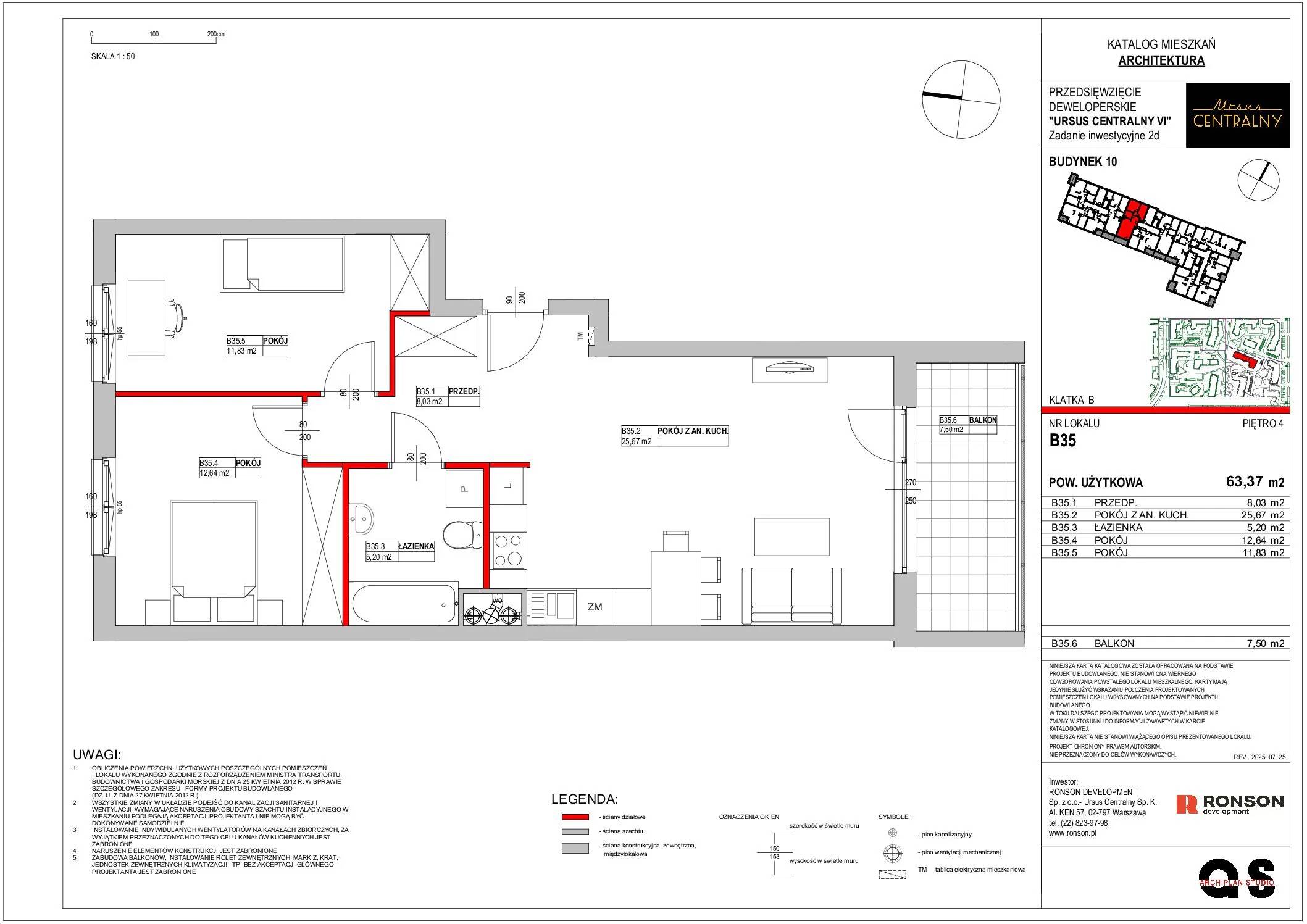 Ursus Centralny – inwestycja Ronson - lokal B35, budynek 10