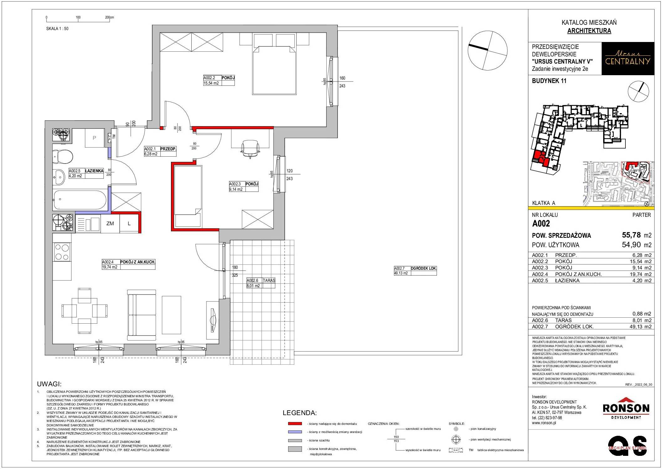 Ursus Centralny – inwestycja Ronson - lokal A002, budynek 11