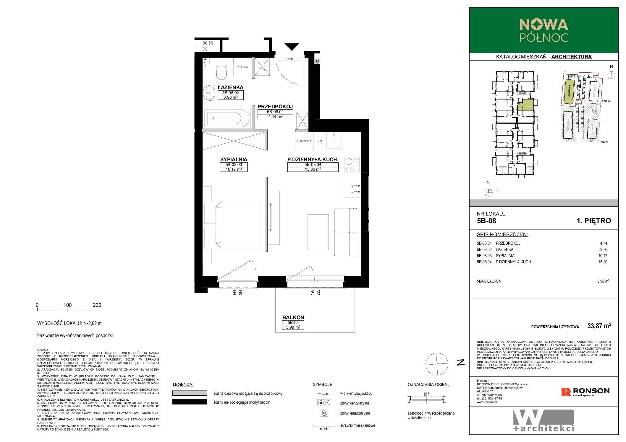 Nowa Północ – inwestycja Ronson - lokal 5B-08, budynek 5
