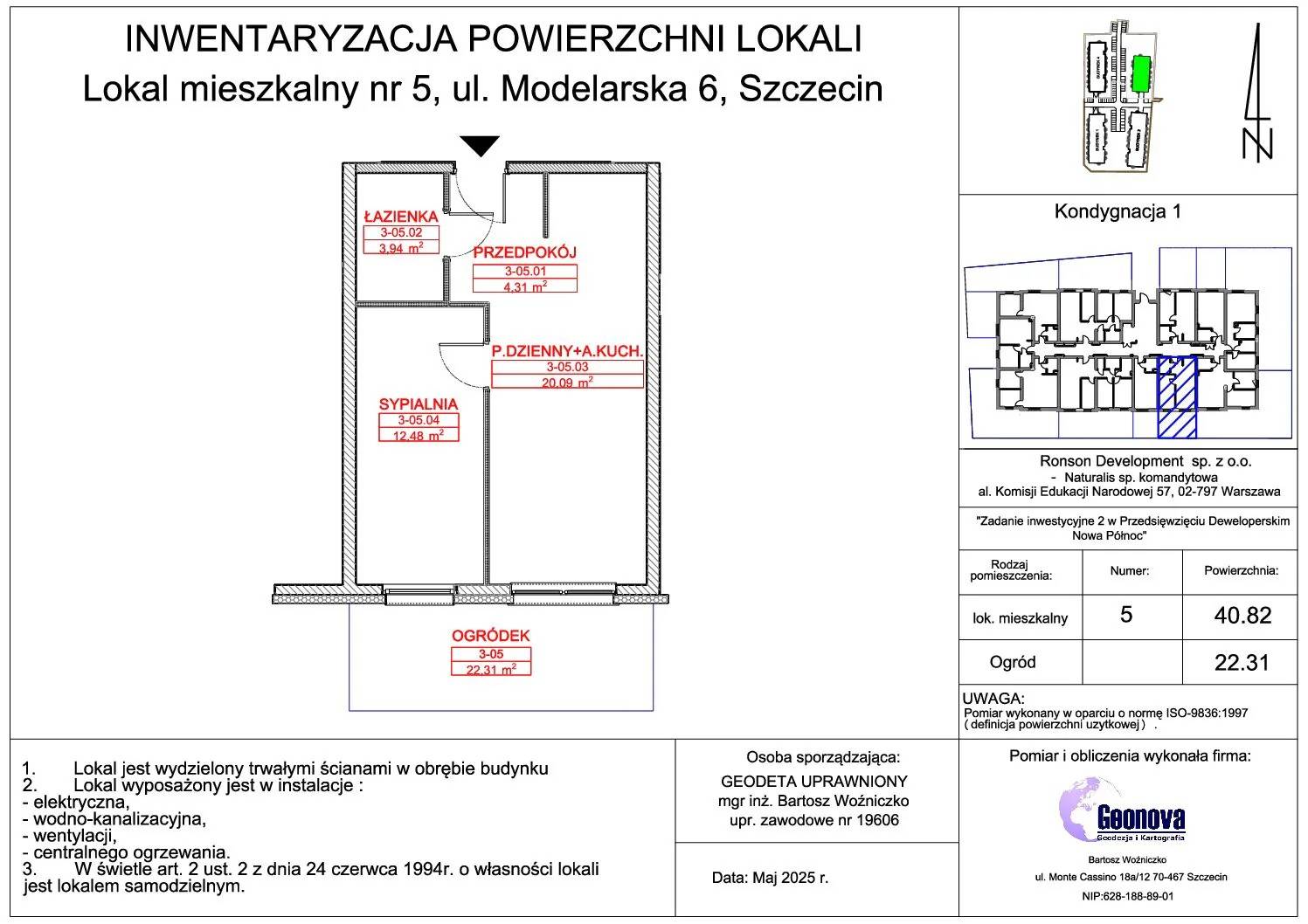 Nowa Północ – inwestycja Ronson - lokal 3A_05, budynek 3