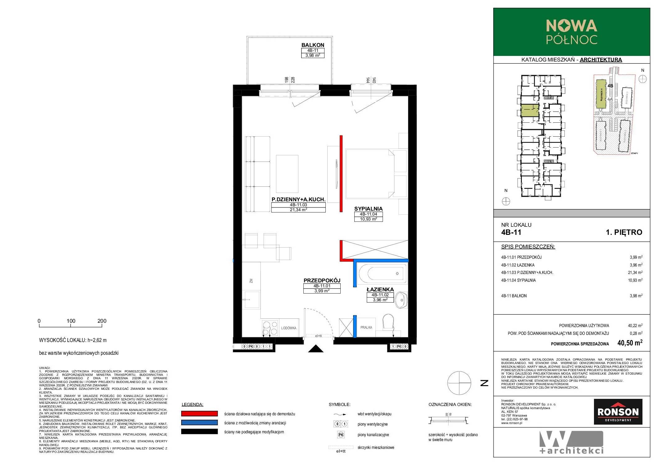 Nowa Północ – inwestycja Ronson - lokal 4B_11, budynek 4