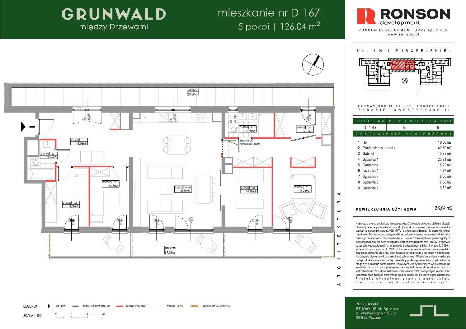 Grunwald Między Drzewami - lokal D167, budynek 2