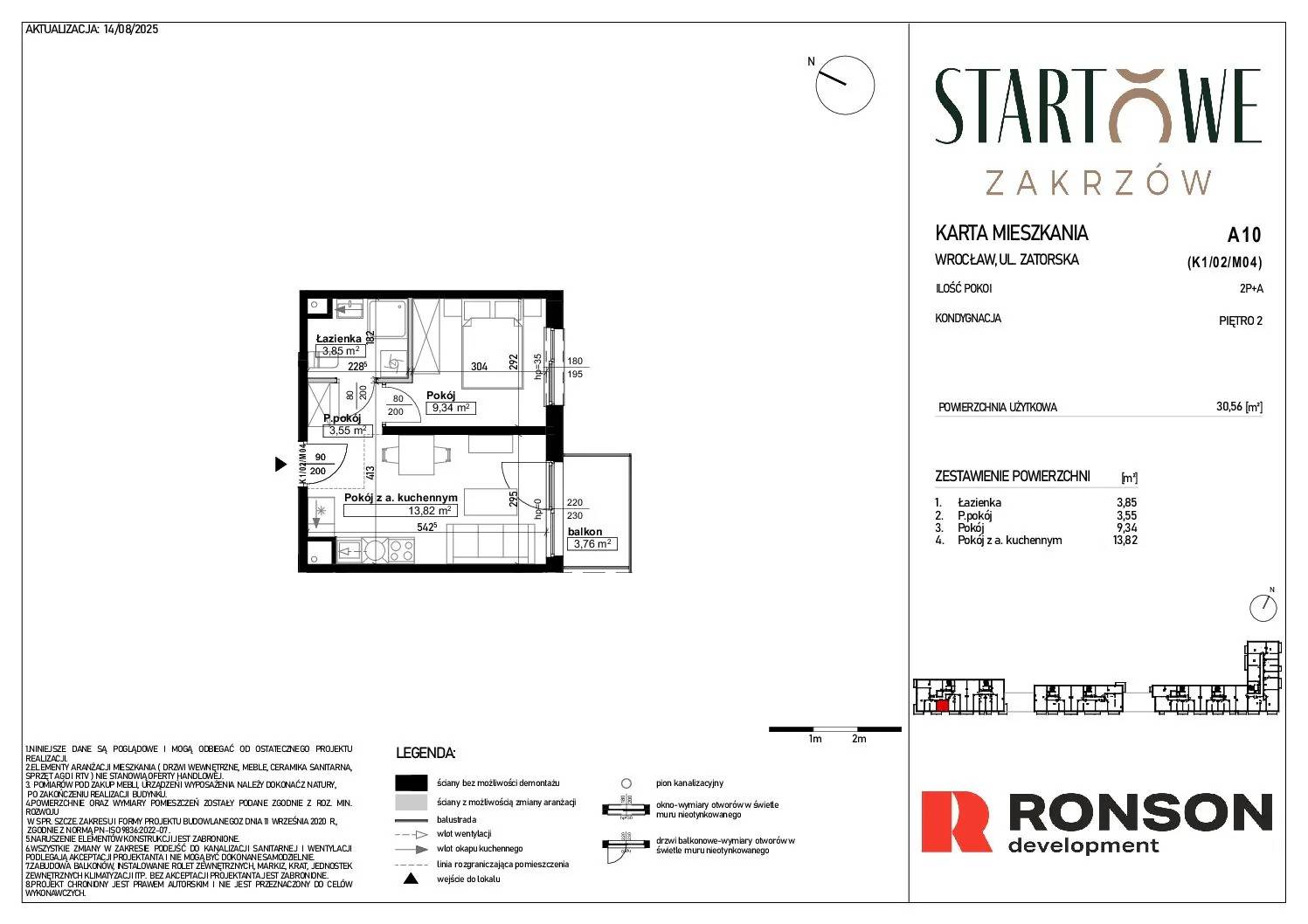 Osiedle Startowe – inwestycja Ronson - lokal A10, budynek 1