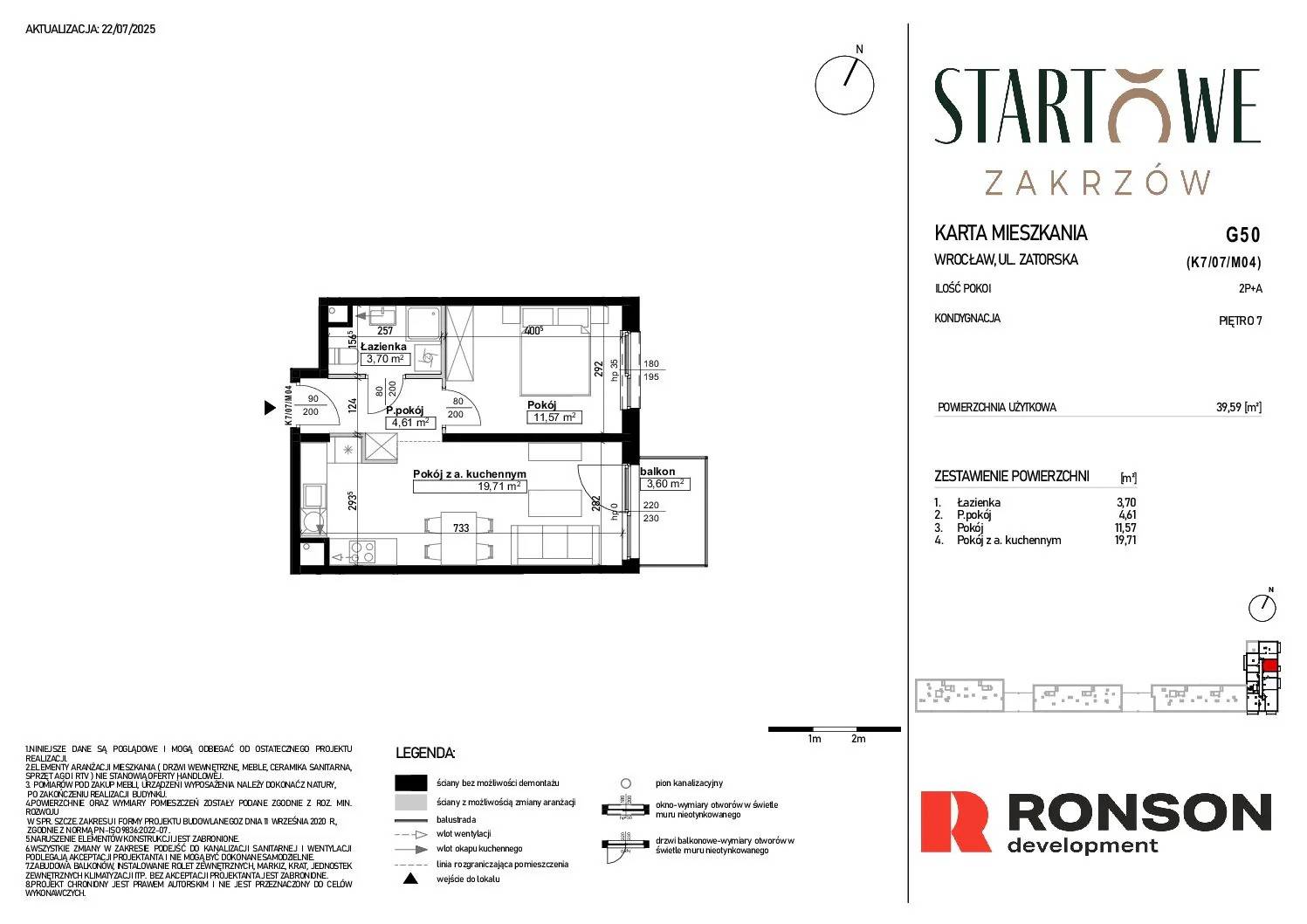 Osiedle Startowe – inwestycja Ronson - lokal G50, budynek 1