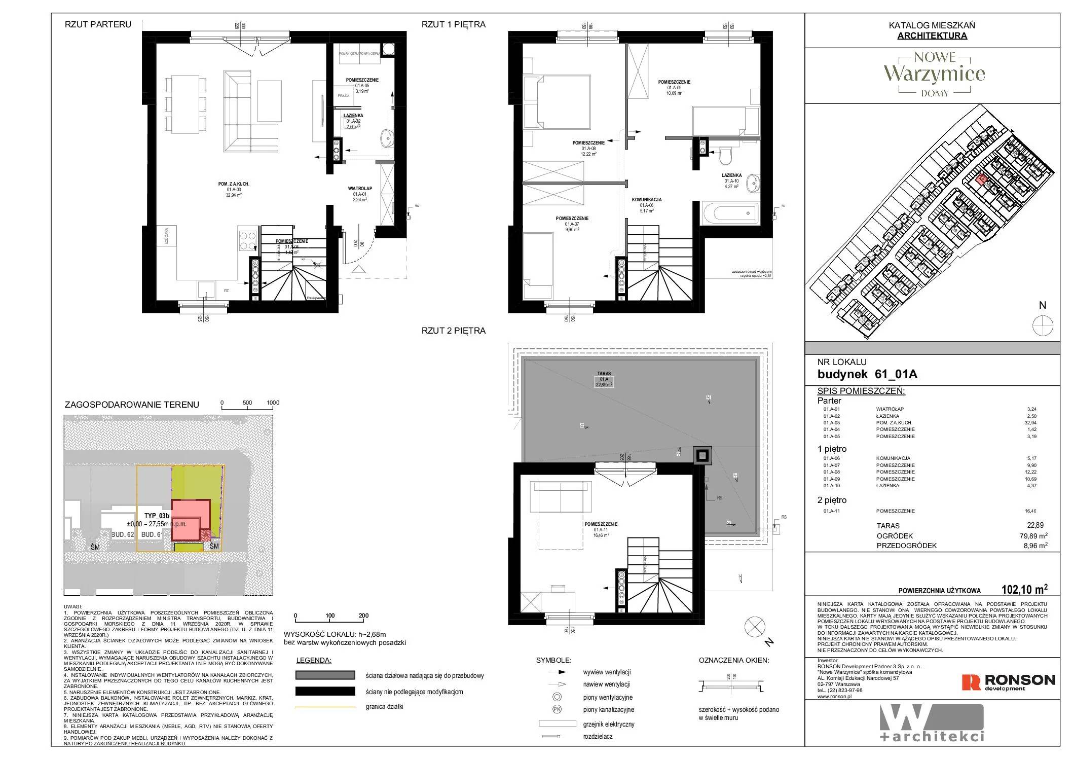 Nowe Warzymice – inwestycja Ronson - lokal 61_01A, budynek 61