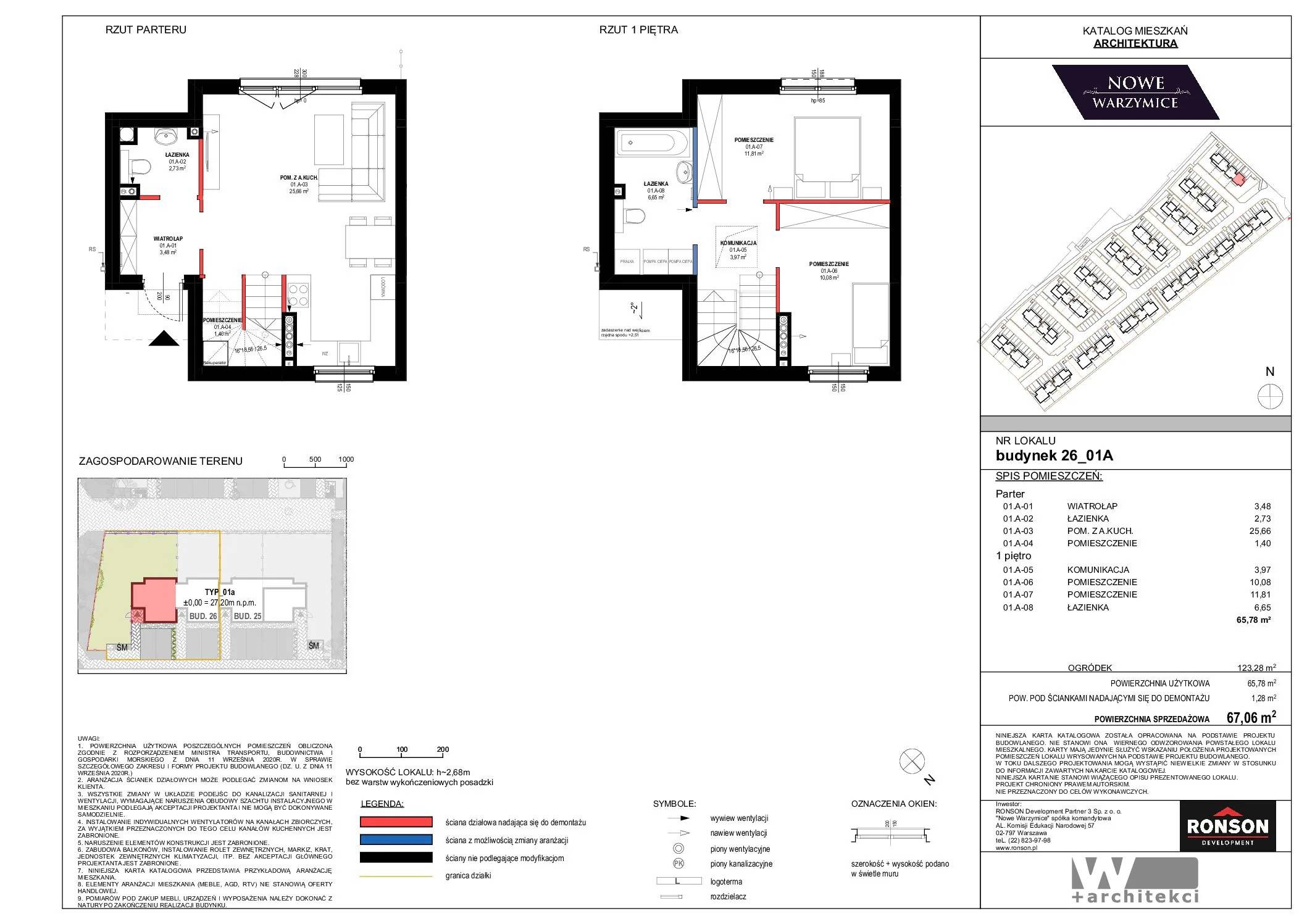 Nowe Warzymice – inwestycja Ronson - lokal 26_01A, budynek 26