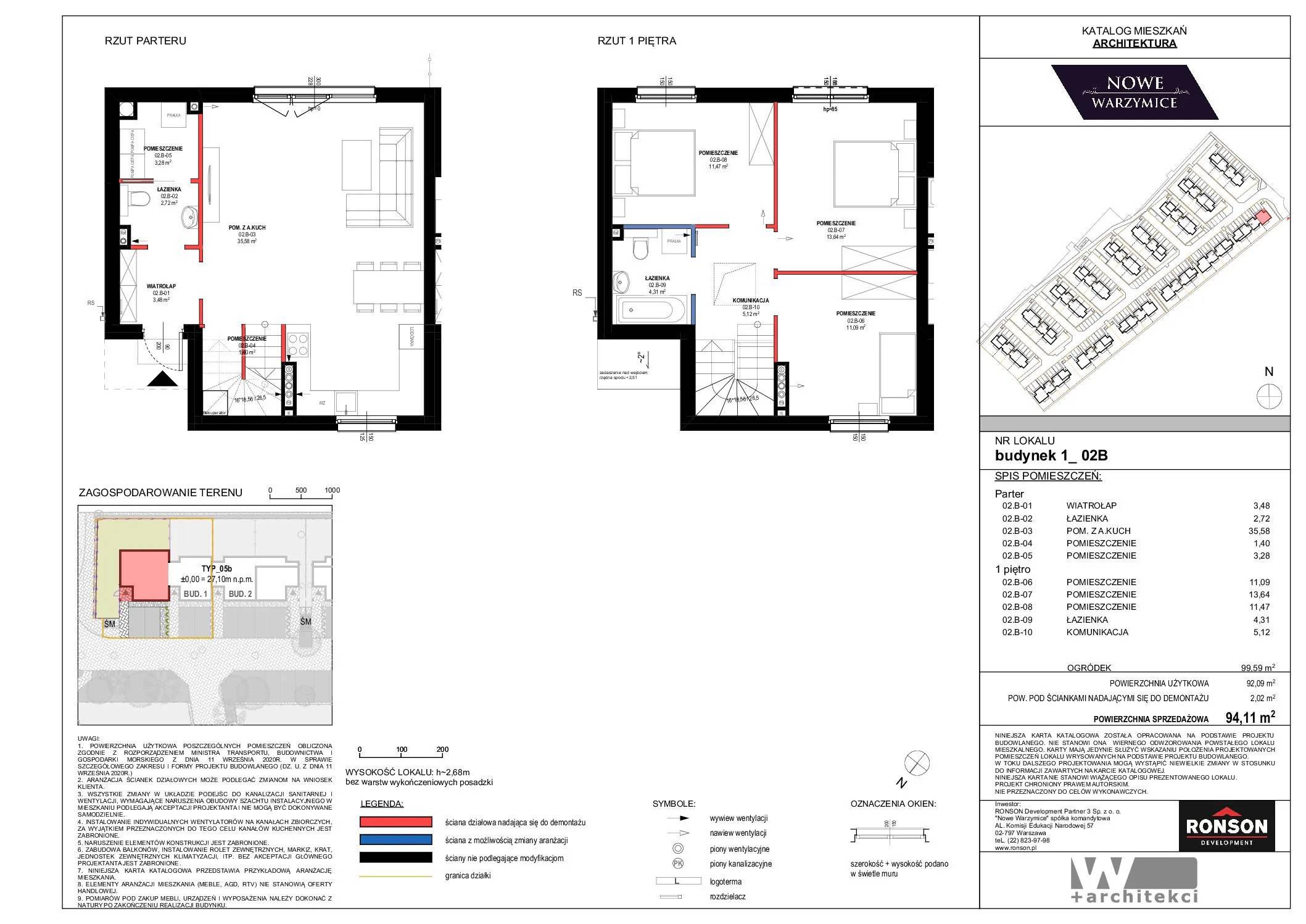Nowe Warzymice – inwestycja Ronson - lokal 1_02B, budynek 1