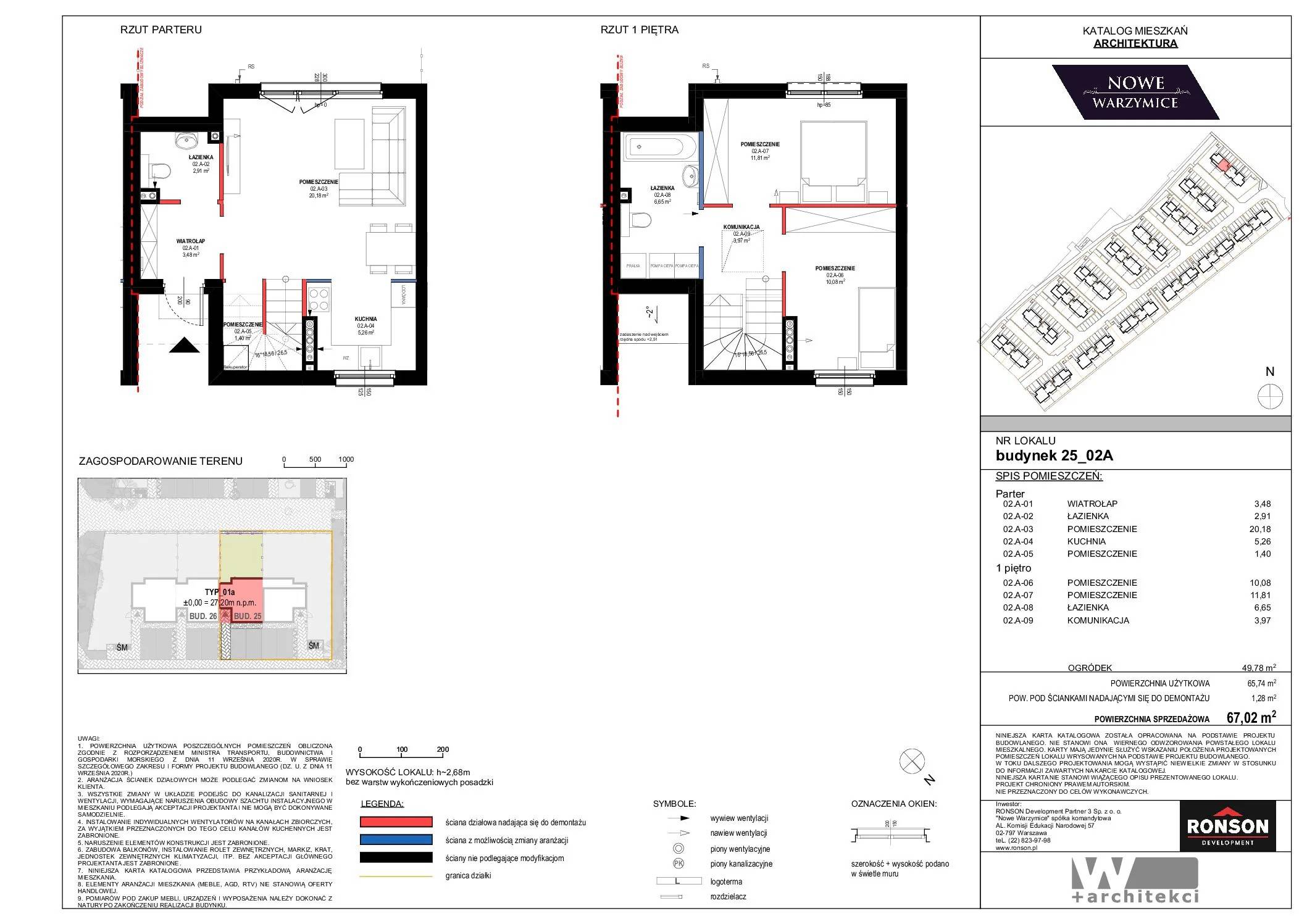 Nowe Warzymice – inwestycja Ronson - lokal 25_02A, budynek 25
