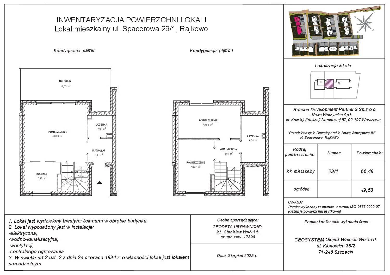 Nowe Warzymice – inwestycja Ronson - lokal 35_01B, budynek 35