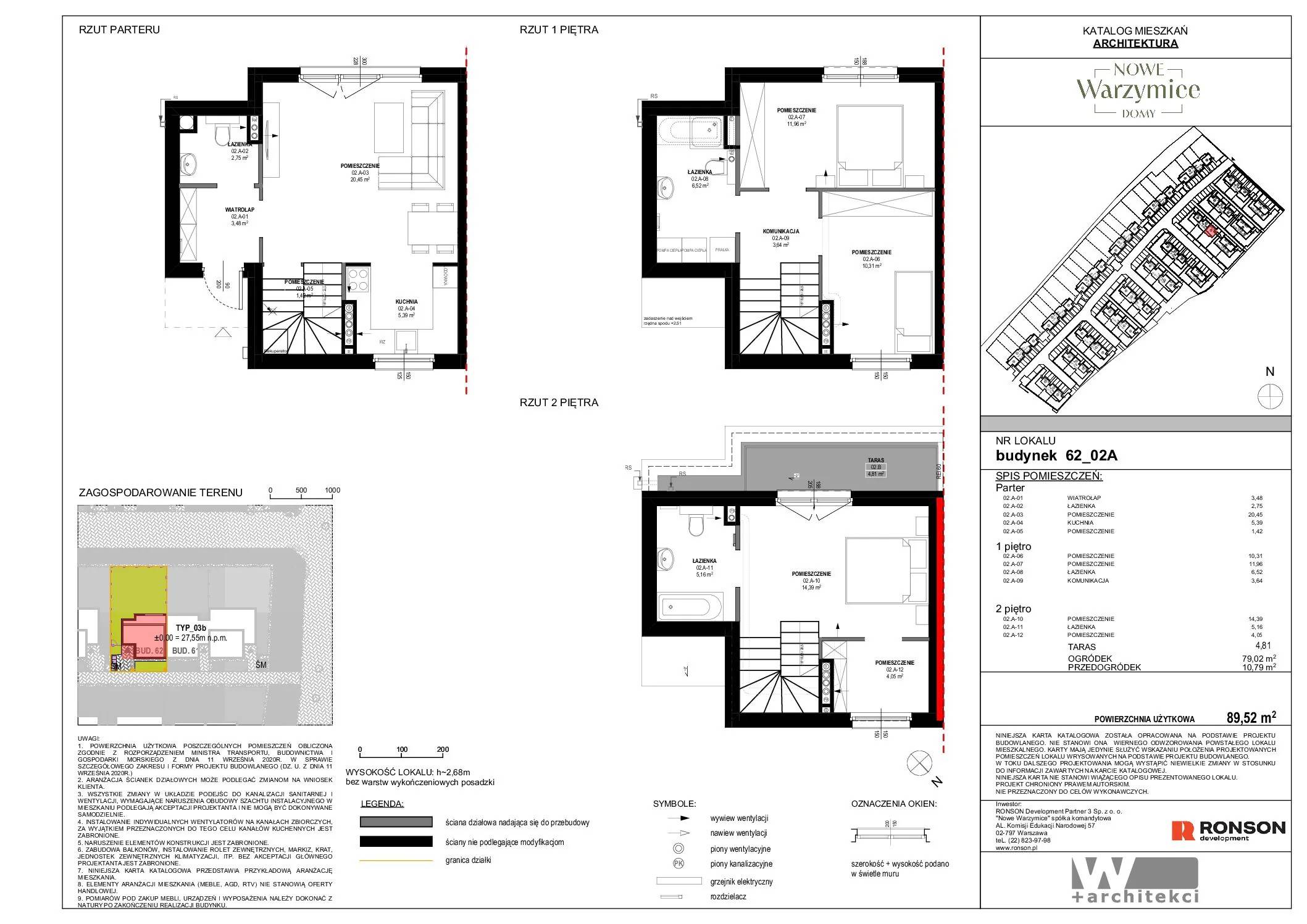 Nowe Warzymice – inwestycja Ronson - lokal 62_02A, budynek 62
