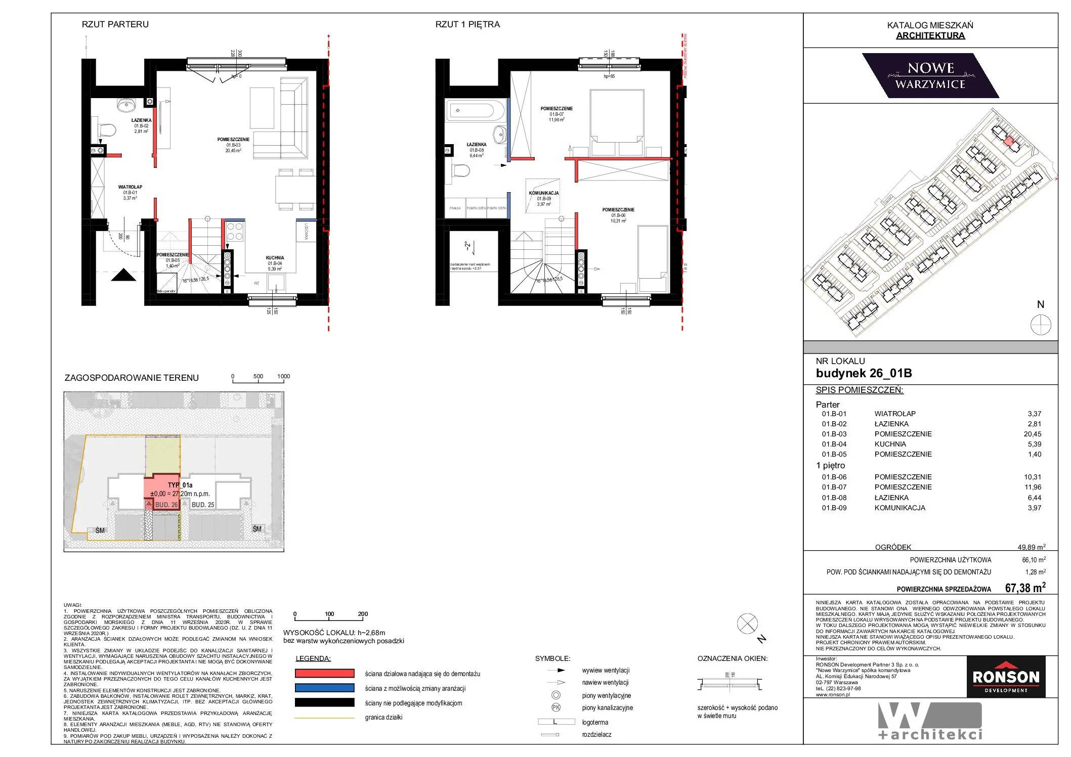Nowe Warzymice – inwestycja Ronson - lokal 26_01B, budynek 26
