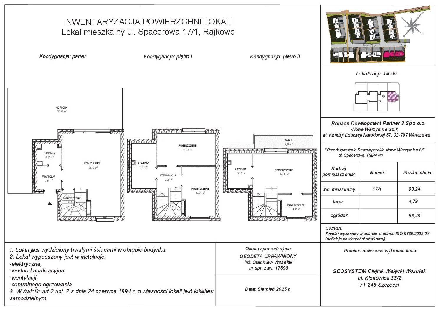 Nowe Warzymice – inwestycja Ronson - lokal 3_01A, budynek 3