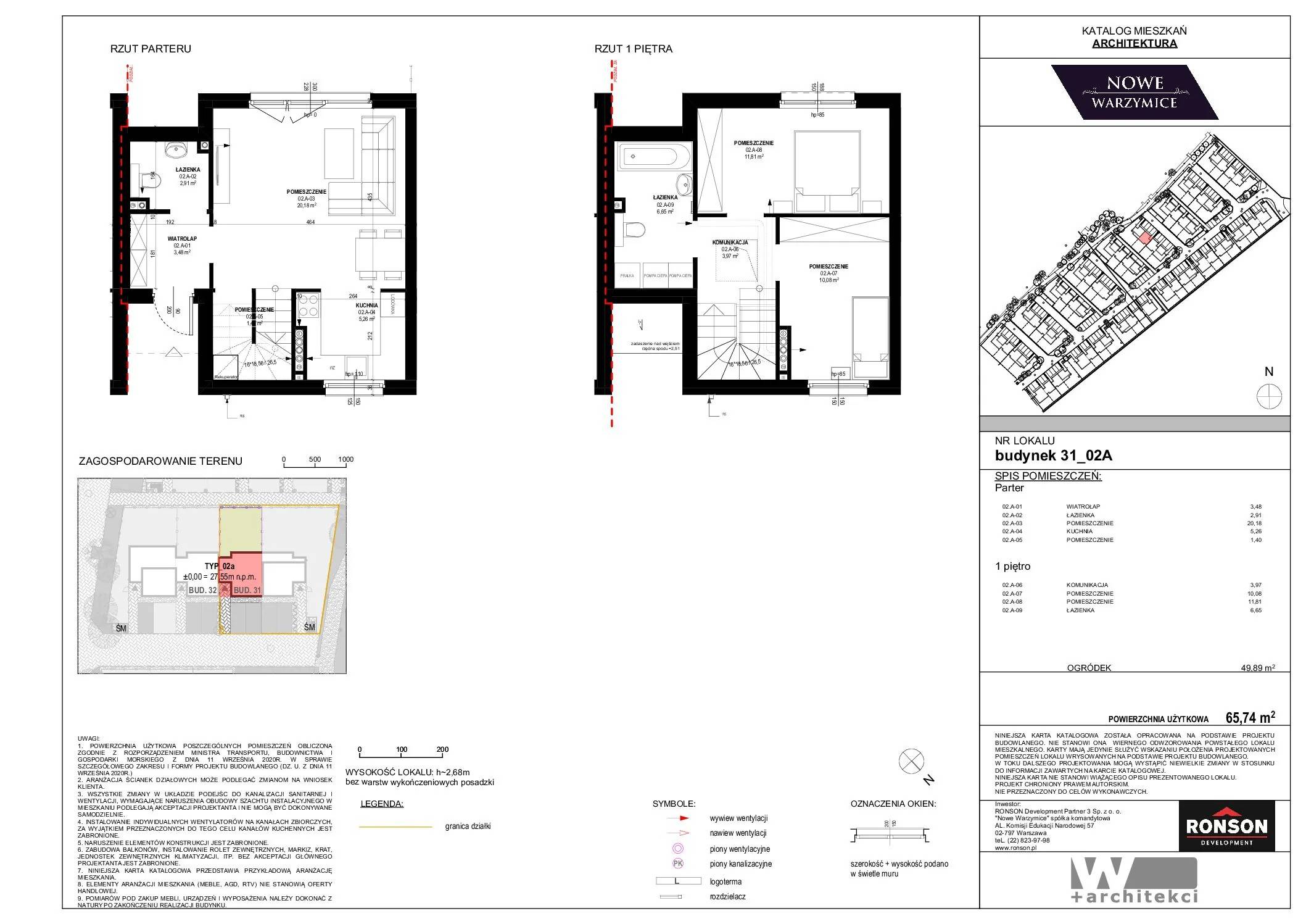 Nowe Warzymice – inwestycja Ronson - lokal 31_02A, budynek 31