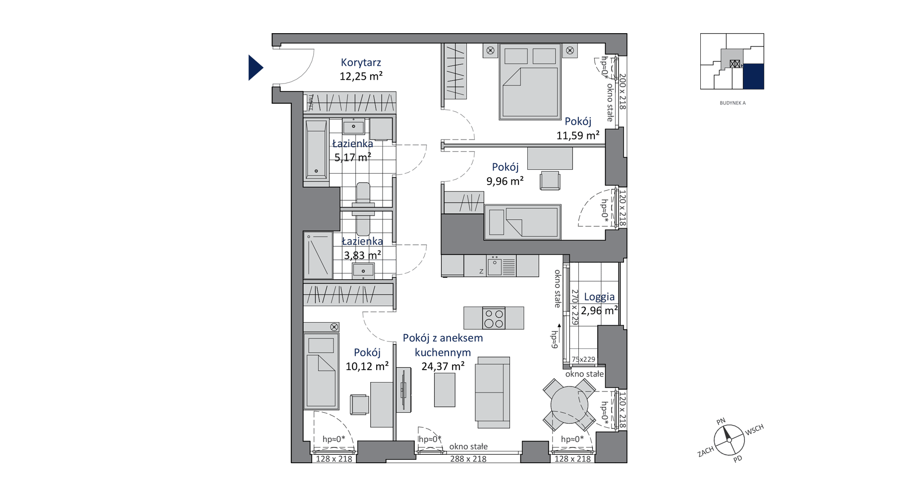 SKYCITY Gdynia – inwestycja Allcon - lokal A.5.3, budynek A