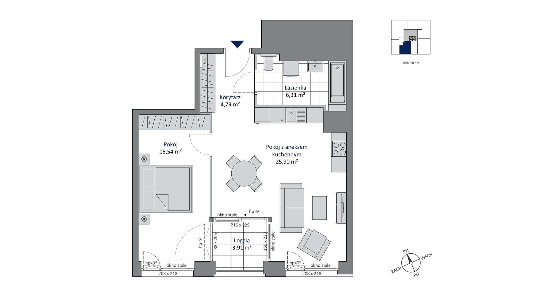 SKYCITY Gdynia – inwestycja Allcon - lokal A.5.5, budynek A
