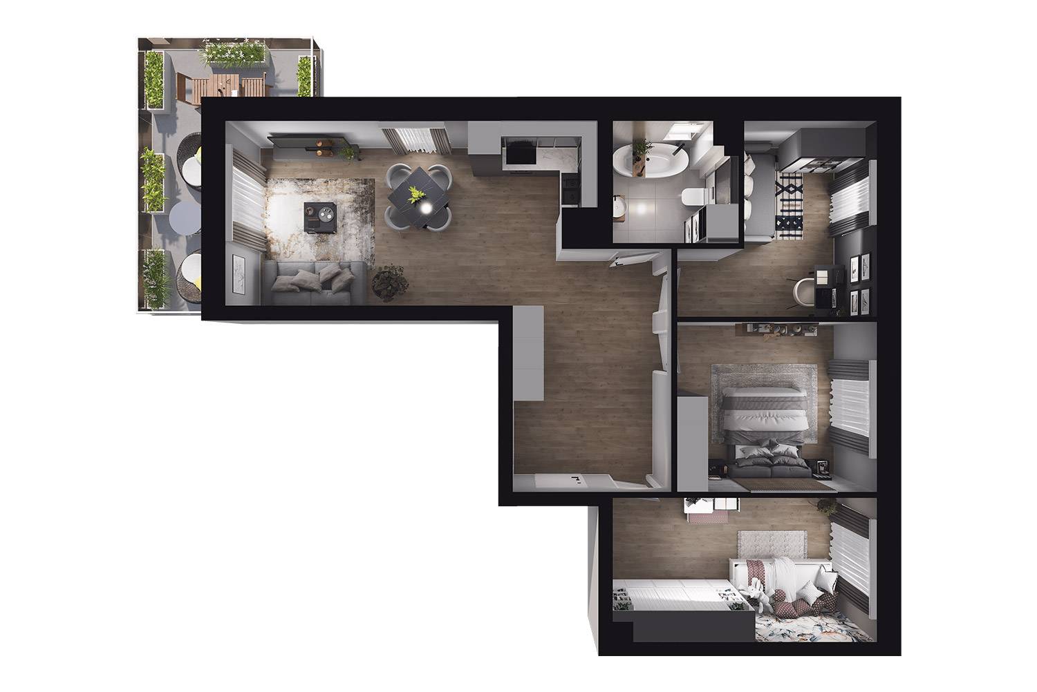 Osiedle Radosne – inwestycja Rutkowski Development - lokal M58, budynek A