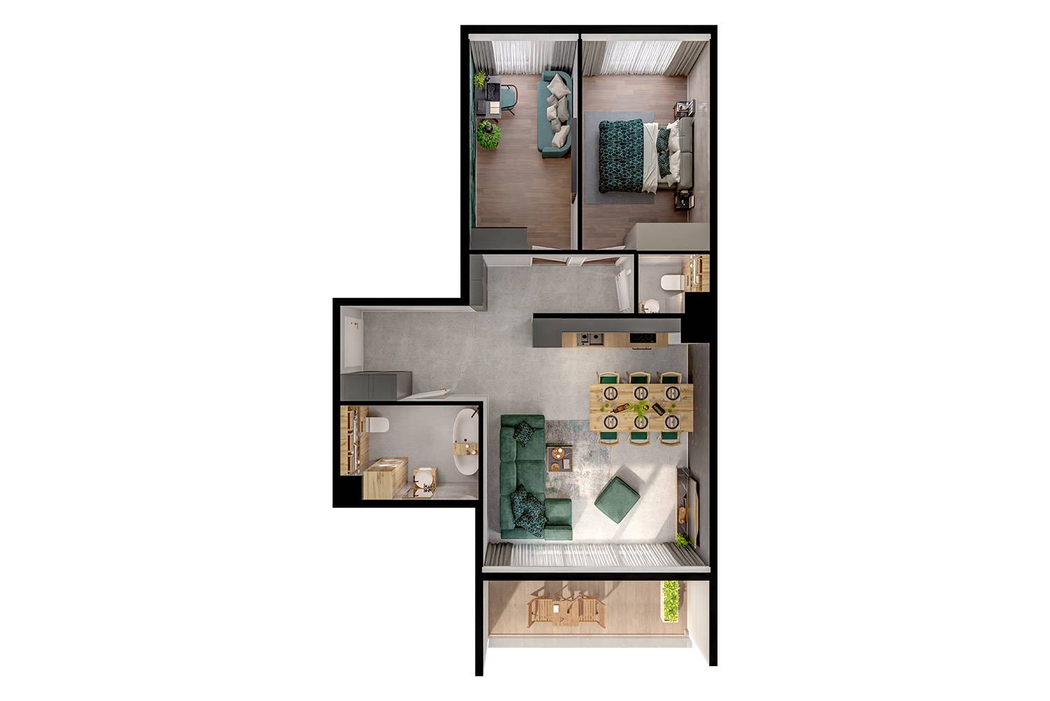 Modern House – inwestycja Rutkowski Development - lokal M40, budynek B1