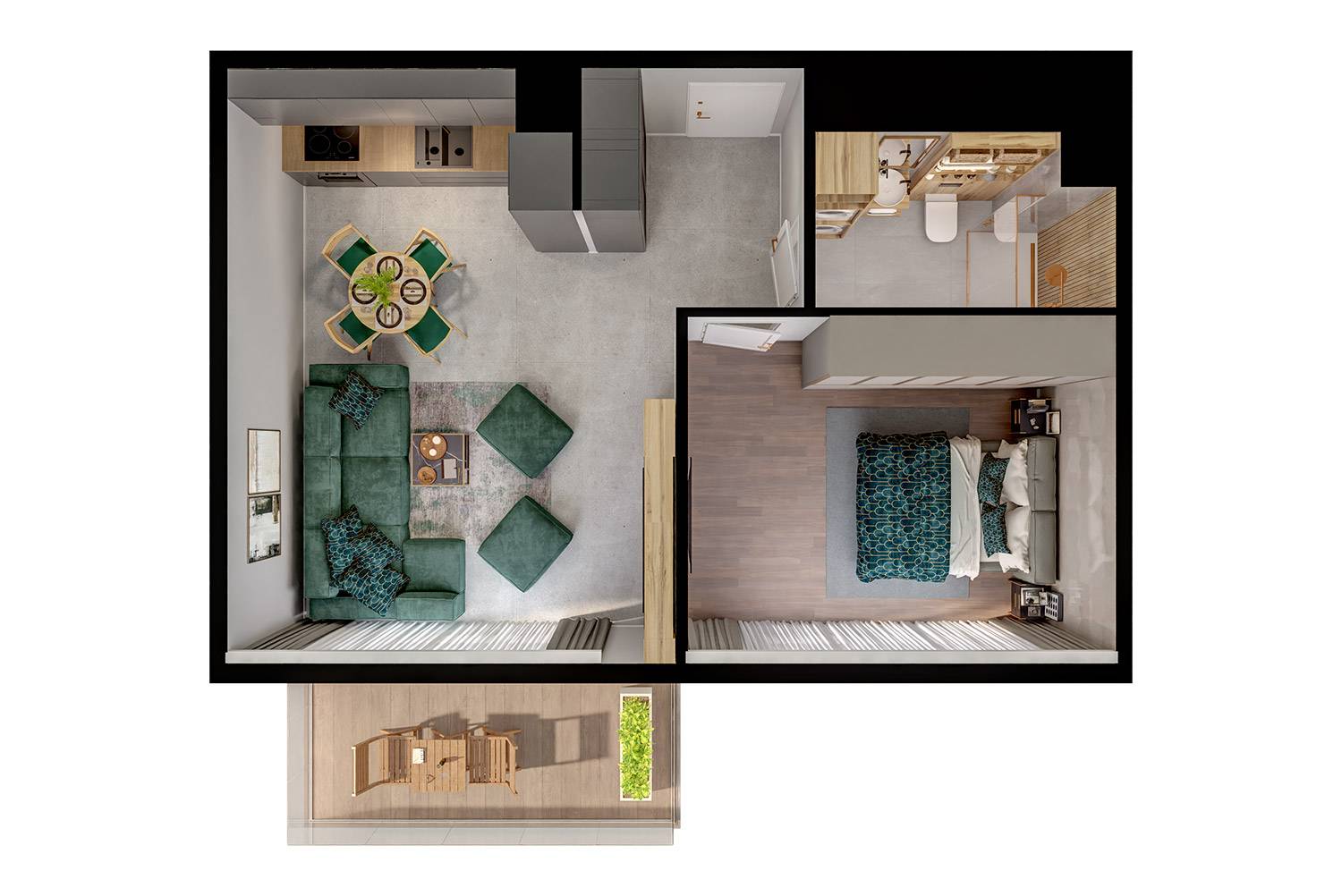 Modern House – inwestycja Rutkowski Development - lokal M55, budynek B1