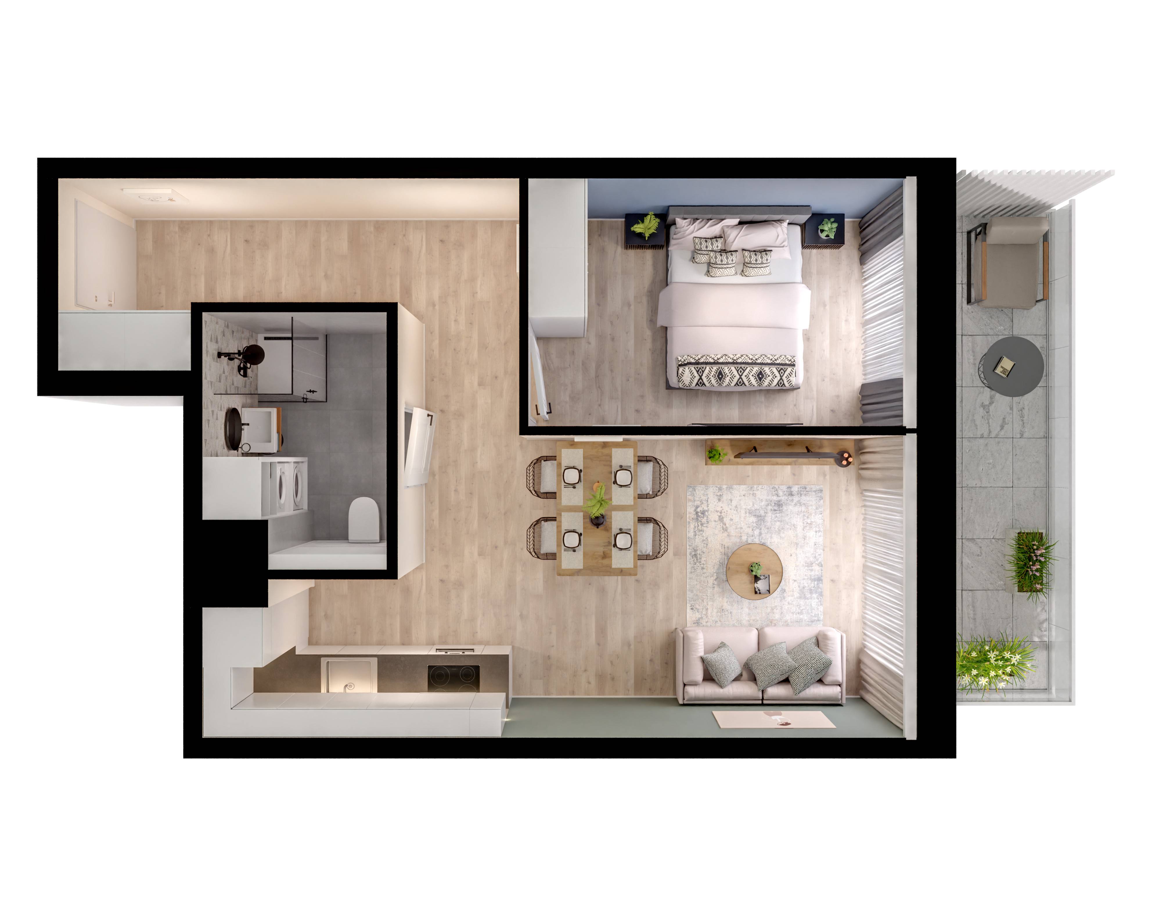 Unikat Apartamenty – inwestycja Rutkowski Development - lokal M12, budynek F