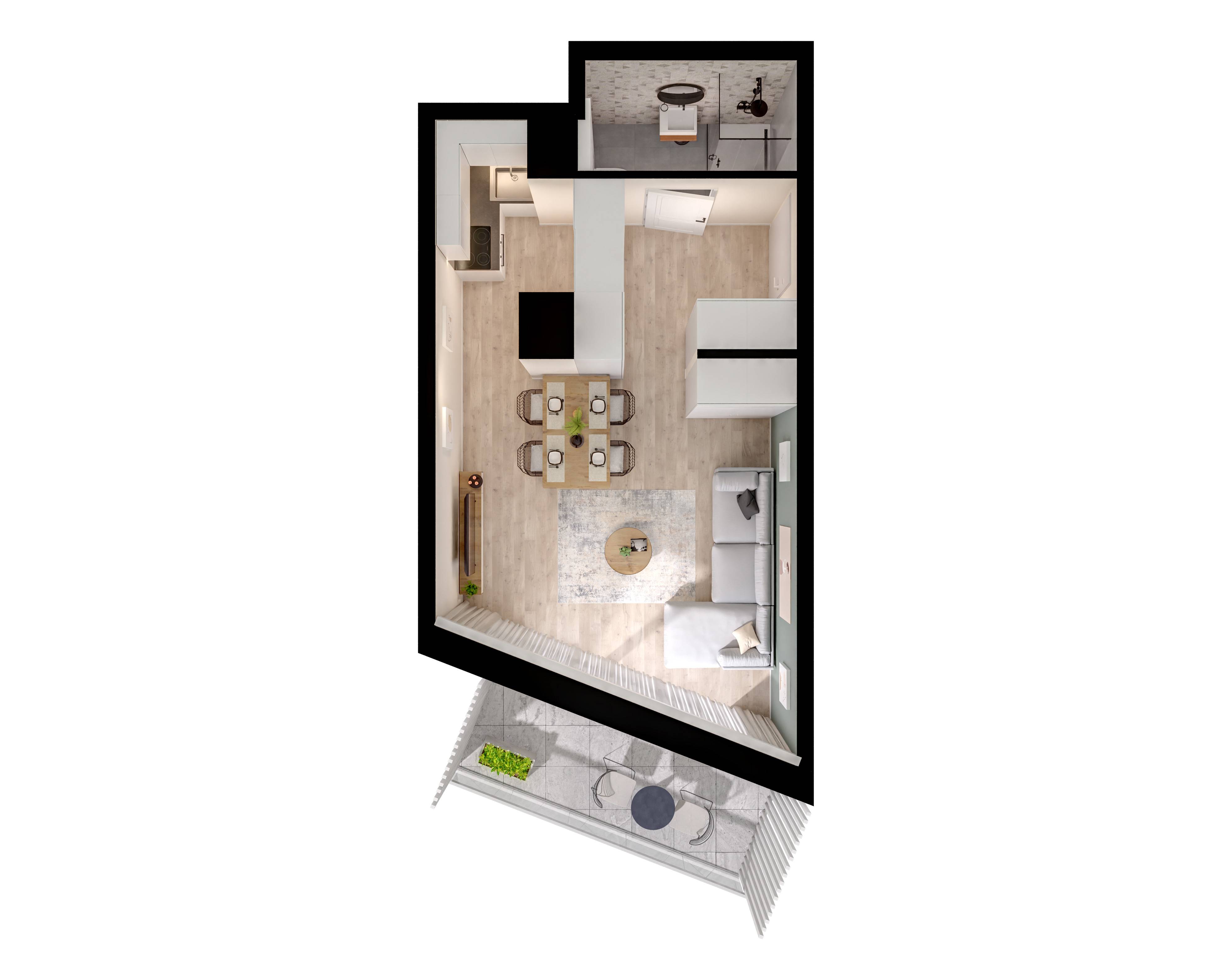 Unikat Apartamenty – inwestycja Rutkowski Development - lokal M27, budynek F