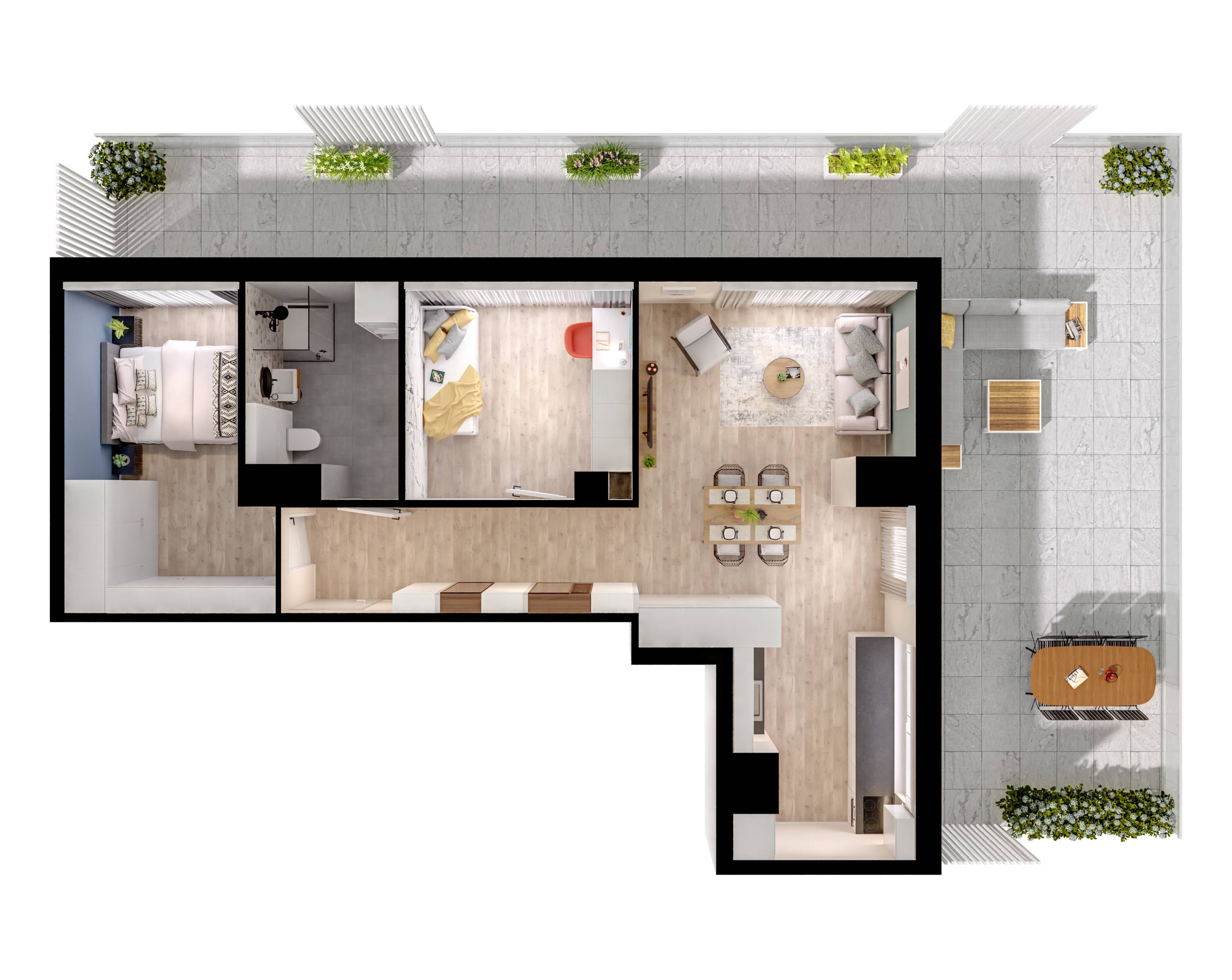 Unikat Apartamenty – inwestycja Rutkowski Development - lokal M34, budynek F