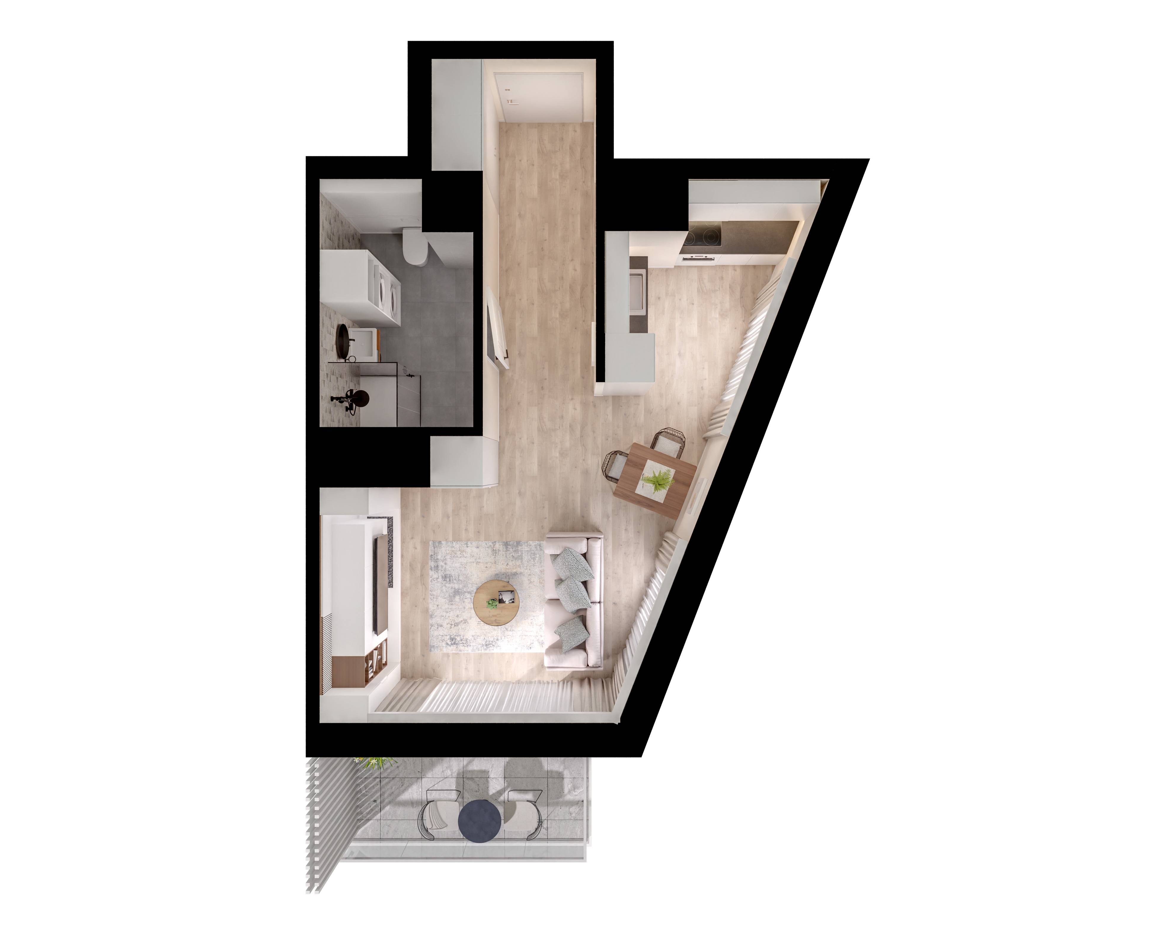Unikat Apartamenty – inwestycja Rutkowski Development - lokal M32, budynek D