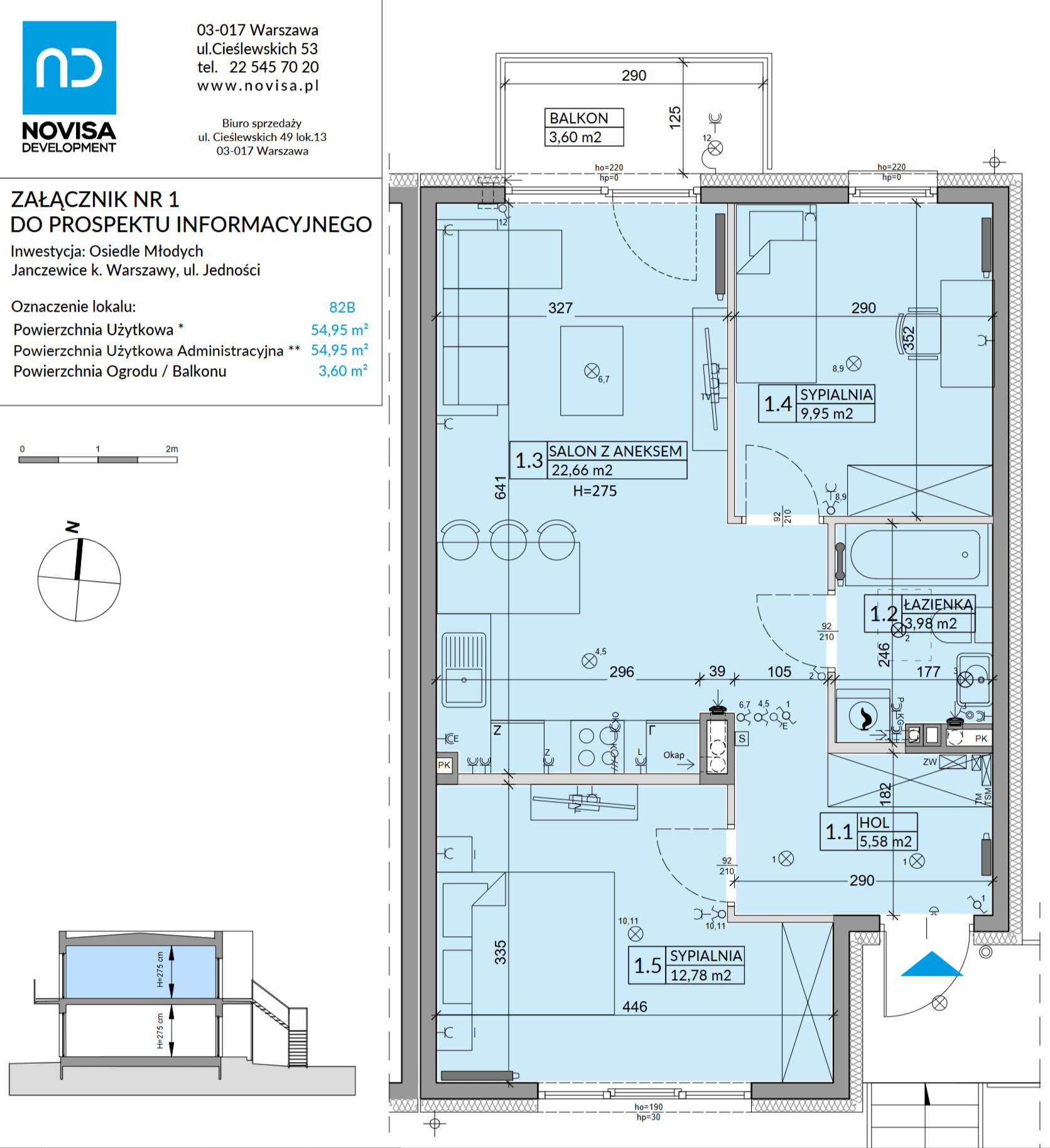 Osiedle Młodych – inwestycja Novisa Development - lokal 82B