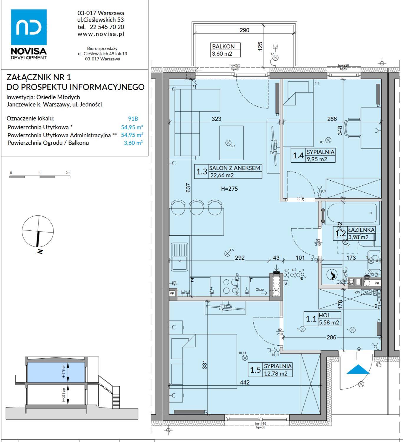 Osiedle Młodych – inwestycja Novisa Development - lokal 91B