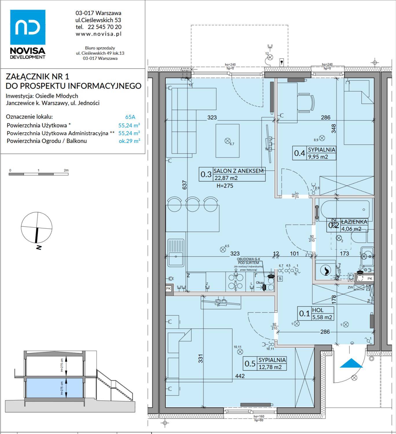 Osiedle Młodych – inwestycja Novisa Development - lokal 65A