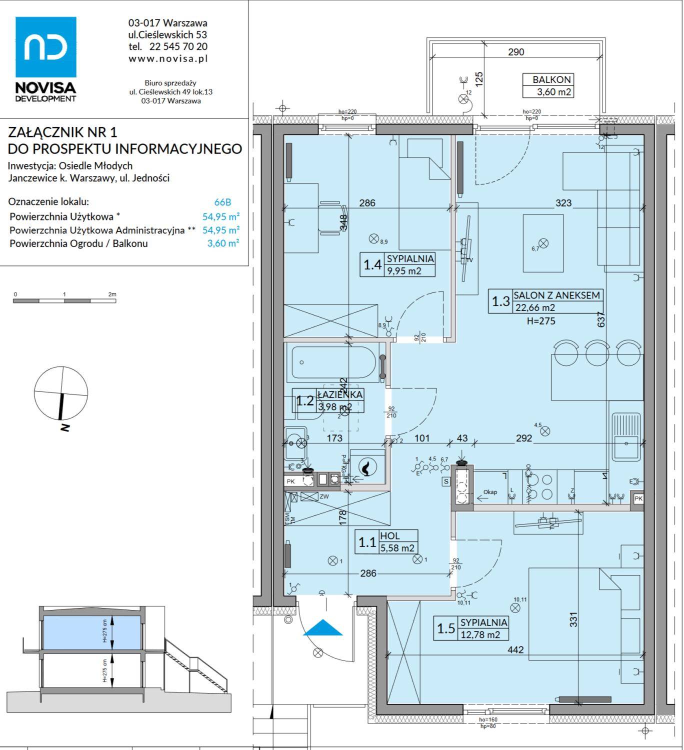 Osiedle Młodych – inwestycja Novisa Development - lokal 66B