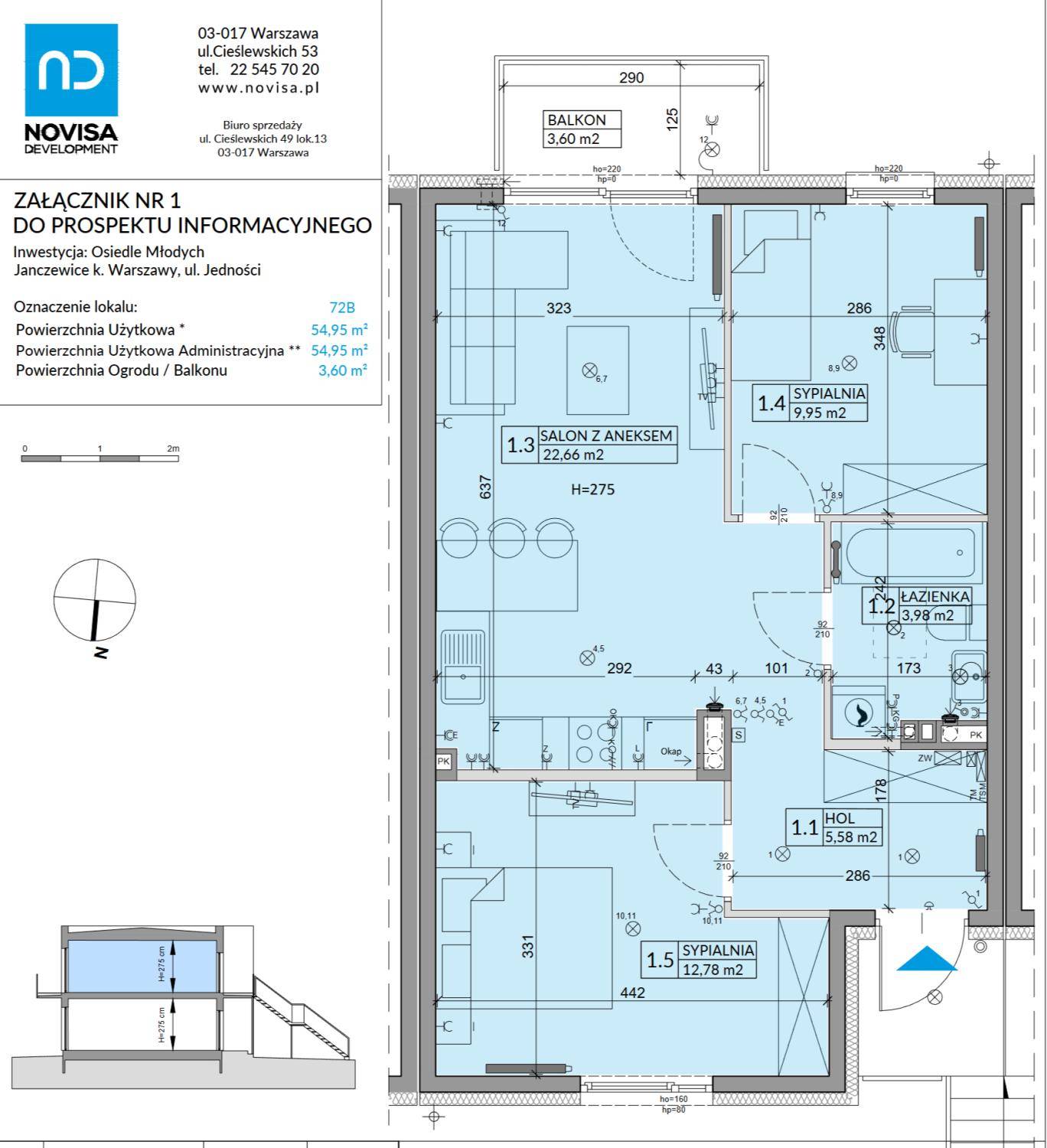 Osiedle Młodych – inwestycja Novisa Development - lokal 72B