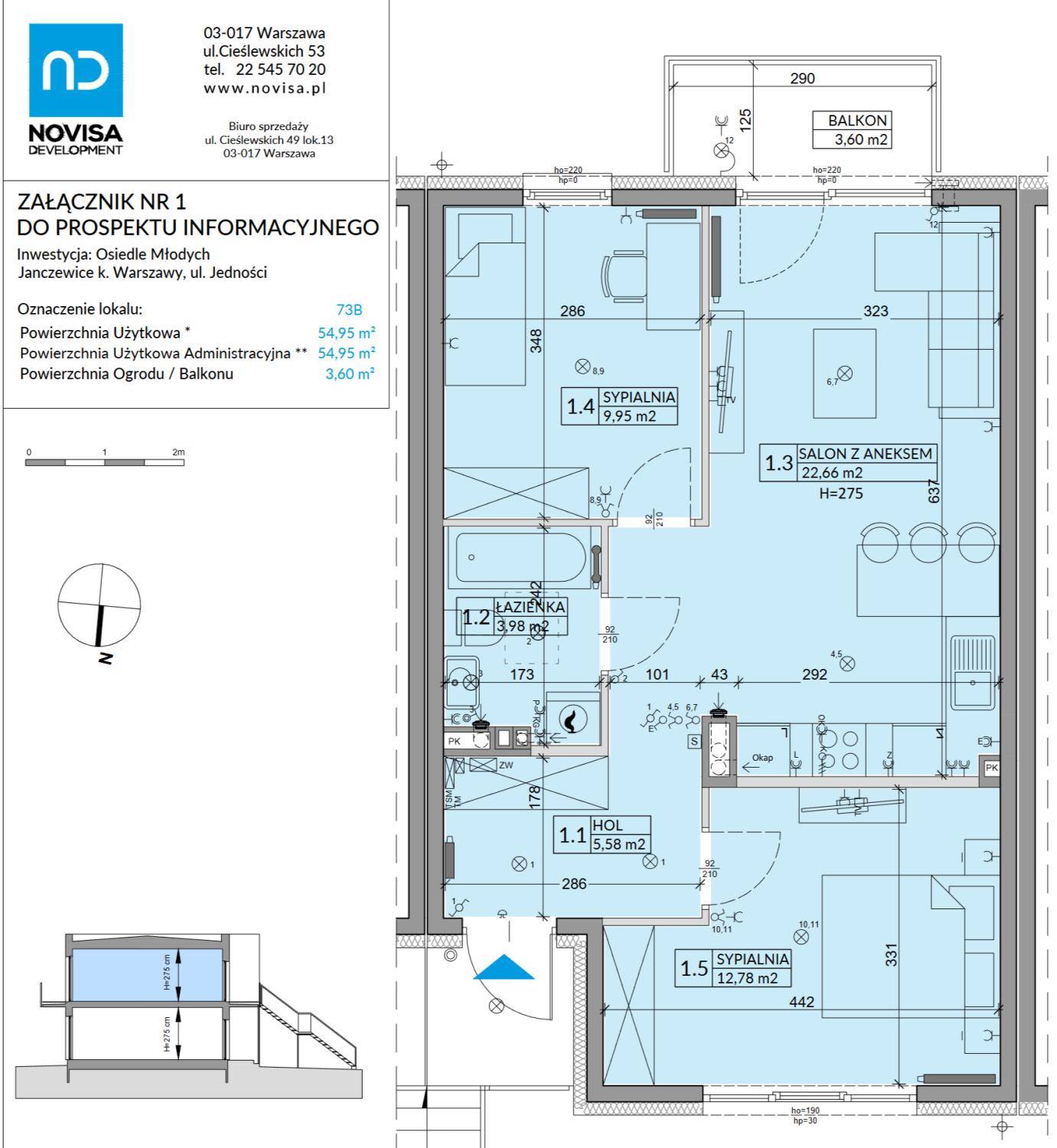 Osiedle Młodych – inwestycja Novisa Development - lokal 73B
