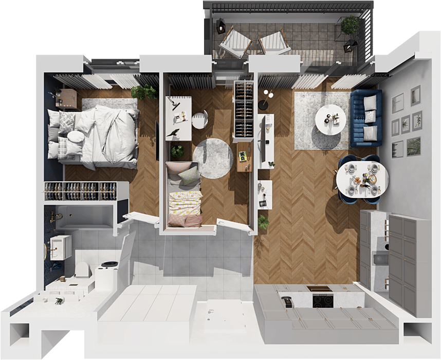 Osiedle Idea Aquarius - lokal 6B/131, budynek 6B