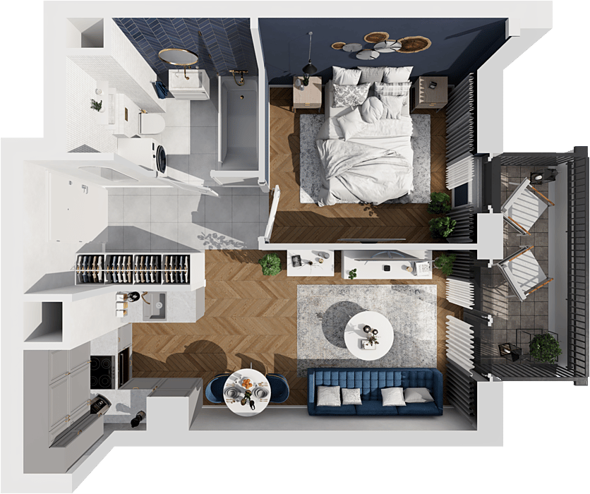 Osiedle Idea Aquarius - lokal 6B/86, budynek 6B