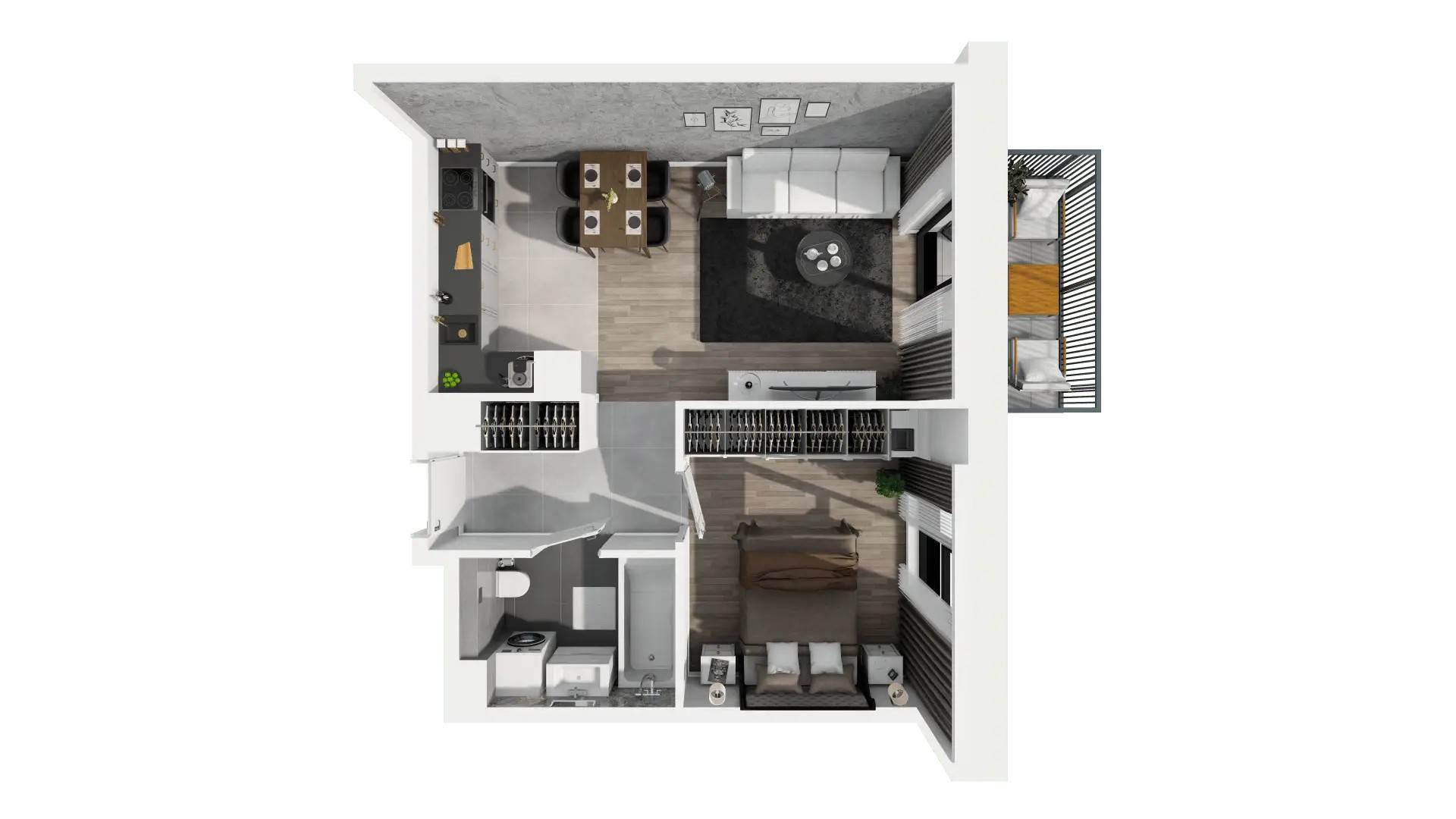 Ogrody Geyera Apartamenty - lokal 2F.3.206, budynek S2