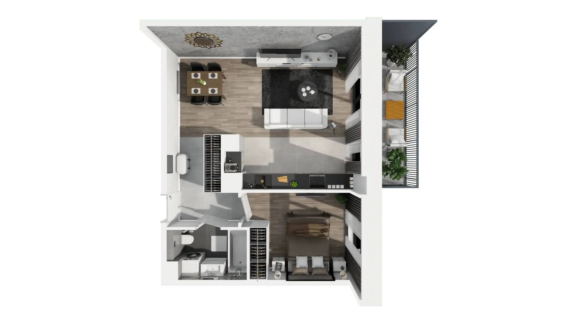 Ogrody Geyera Apartamenty - lokal 2G.3.244, budynek S2