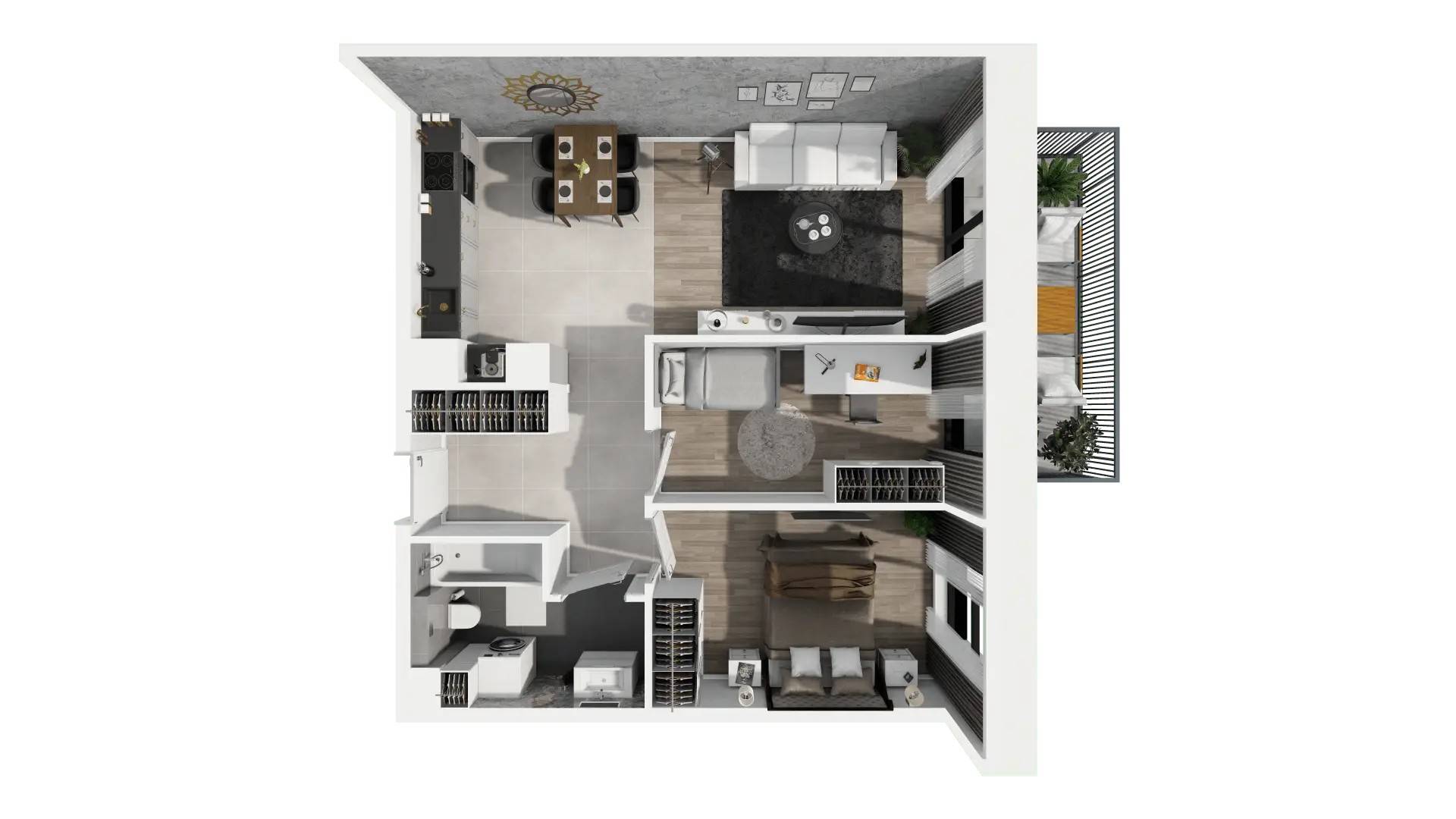 Ogrody Geyera Apartamenty - lokal 2H.3.301, budynek S2