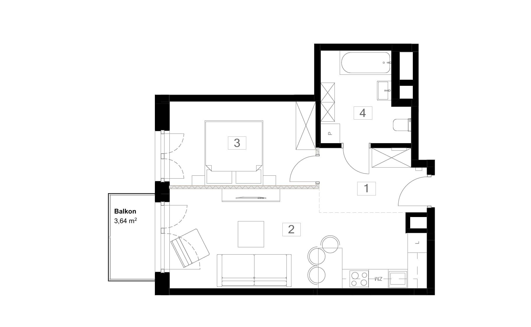 Poezji – inwestycja ICL Estate - lokal 39, budynek A