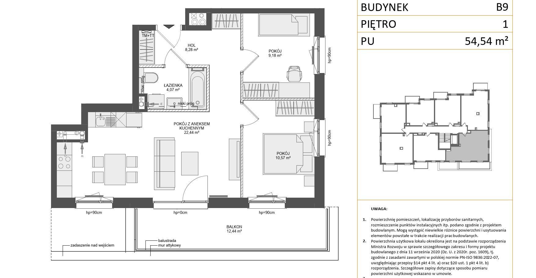 OSIEDLE PRZY BŁONIACH 3 - lokal B9 13, budynek B9