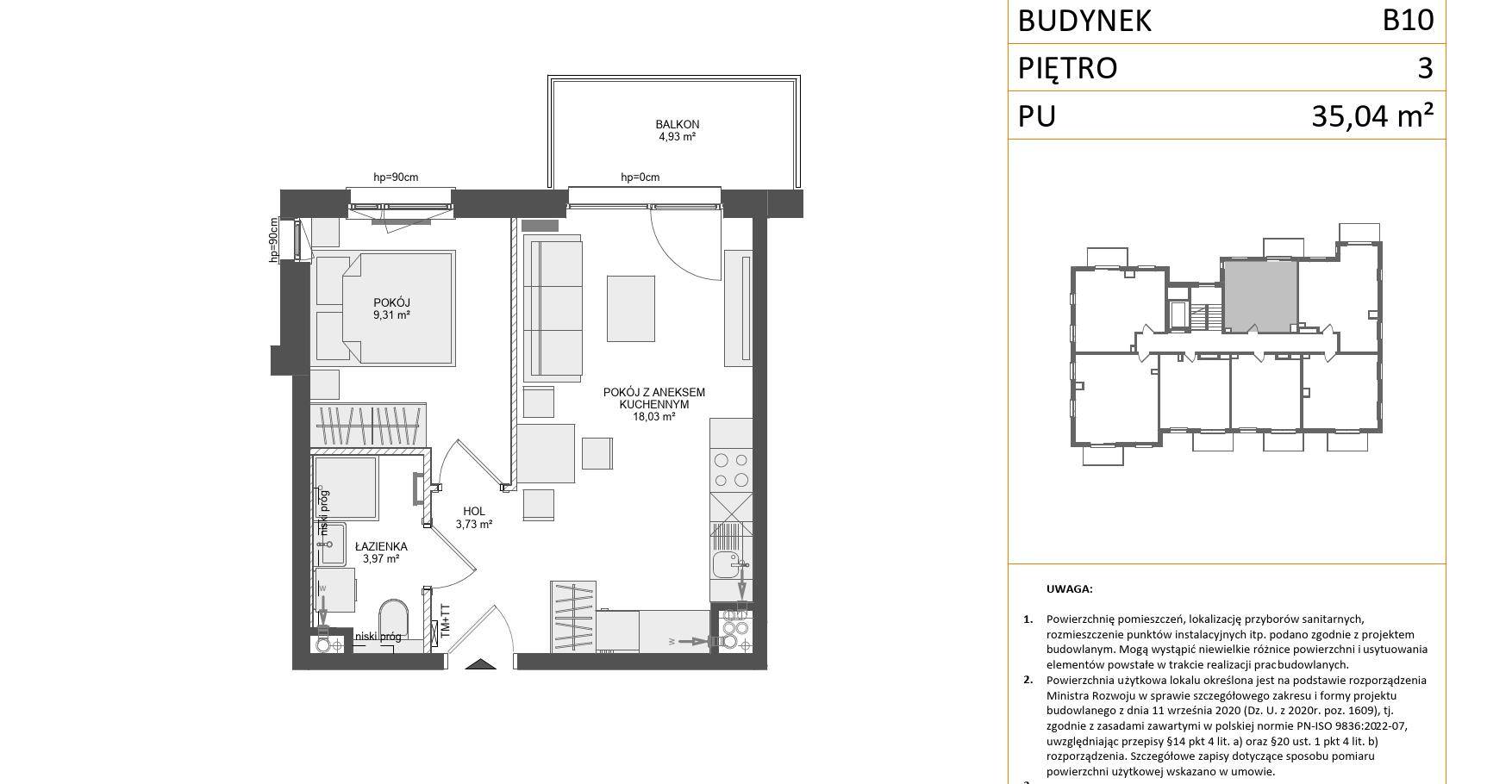 OSIEDLE PRZY BŁONIACH 3 - lokal B10 21, budynek B10