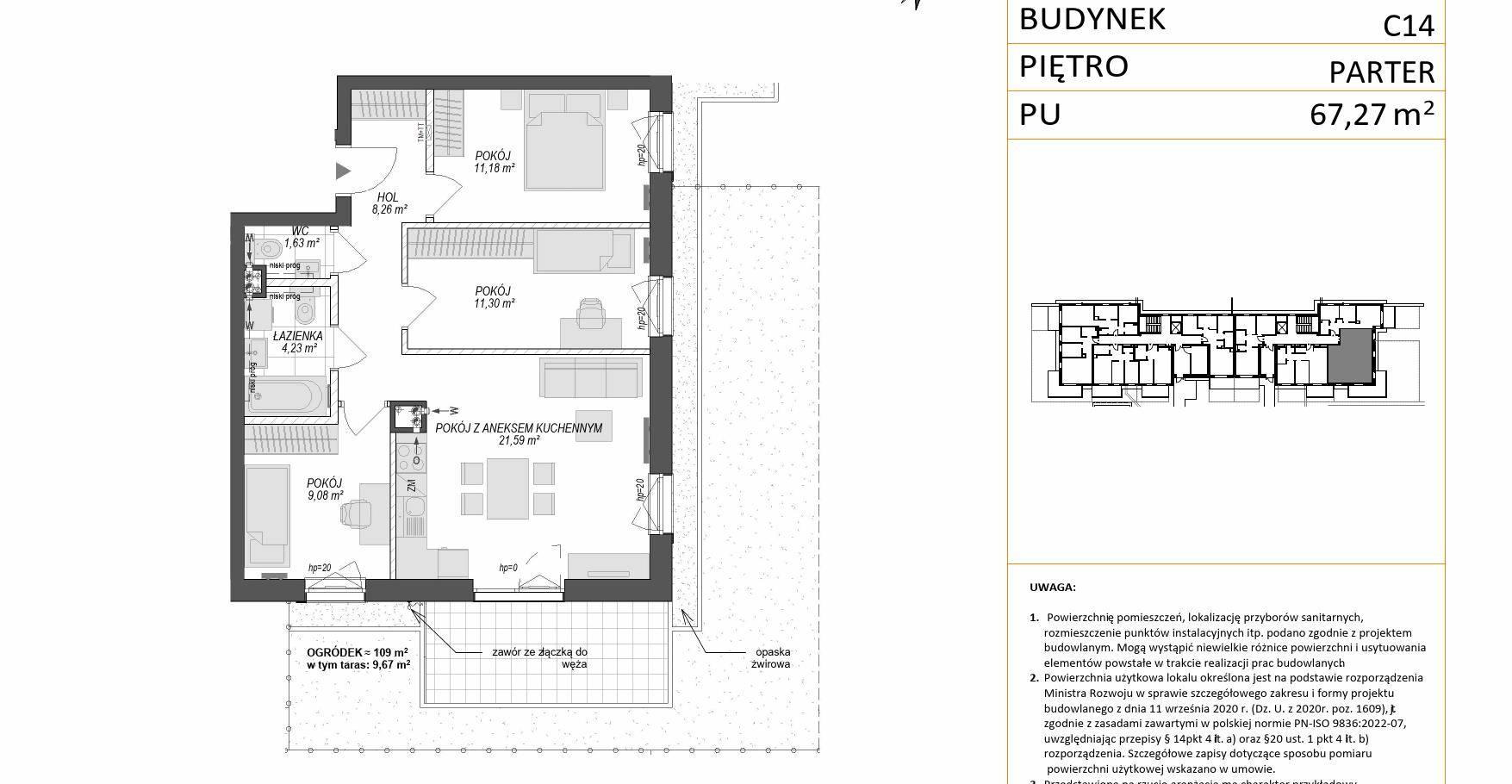 KONSTELACJA – inwestycja Euro Styl - lokal C14 26, budynek C14