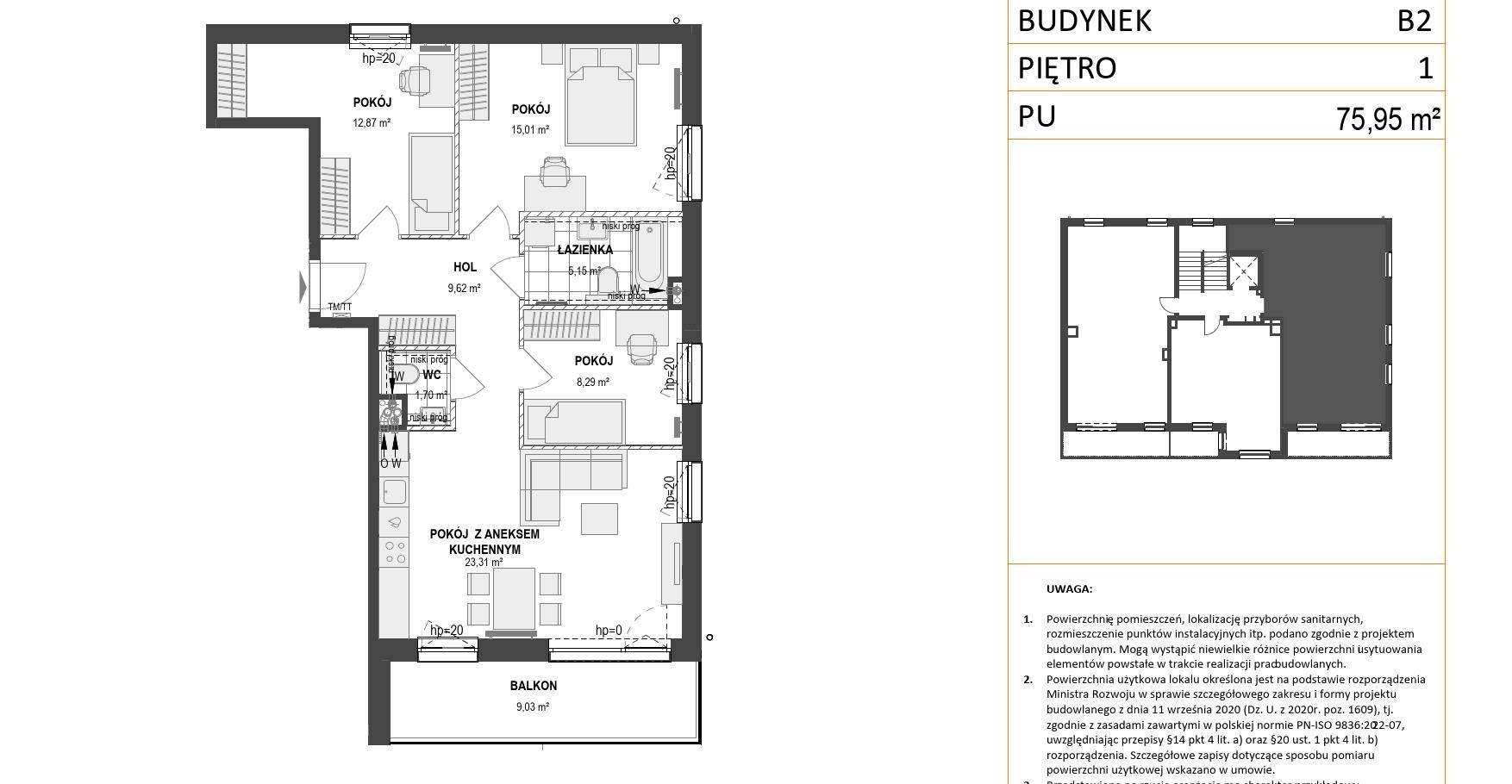 WZGÓRZE MARKOWCA – inwestycja Euro Styl - lokal B2 4, budynek B2