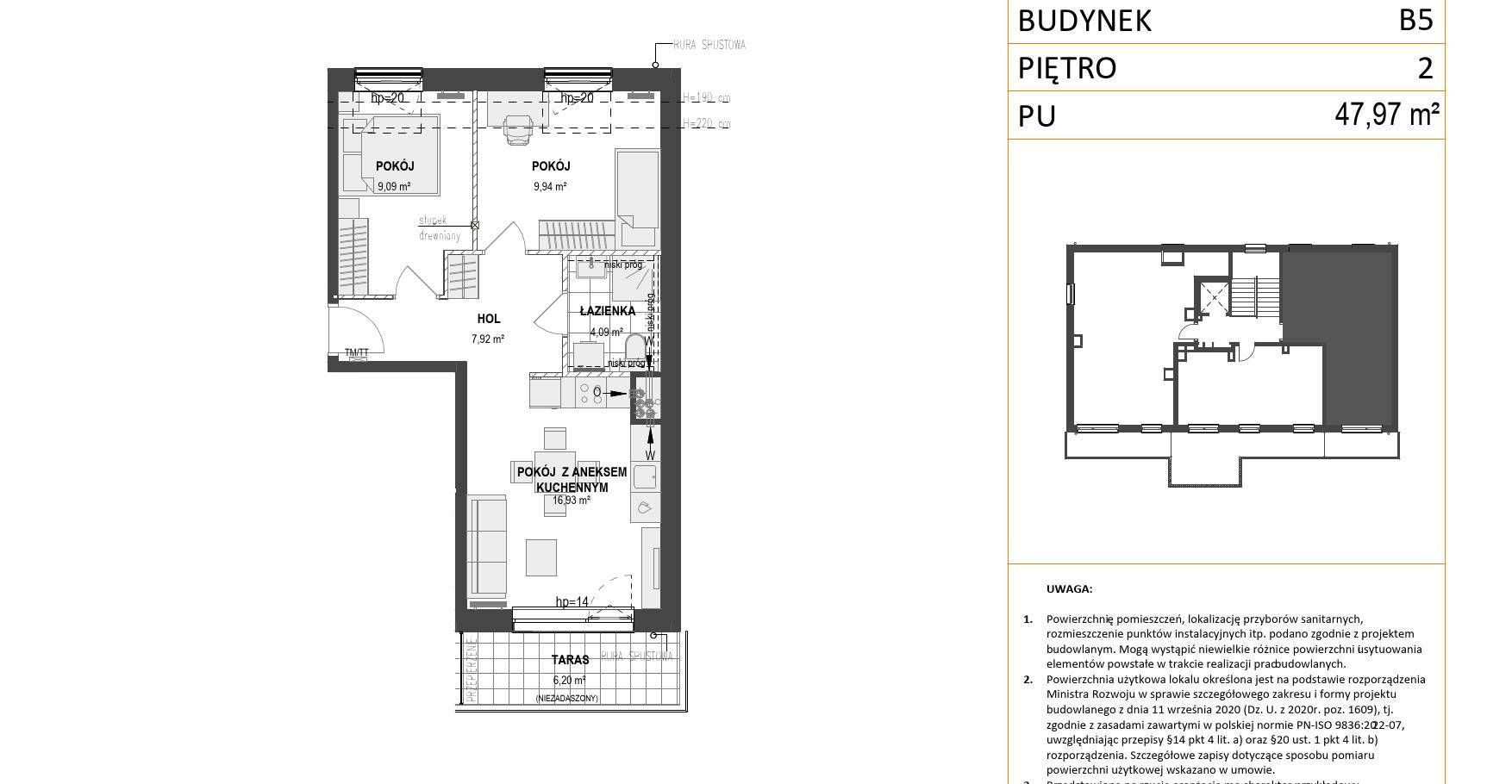 WZGÓRZE MARKOWCA – inwestycja Euro Styl - lokal B5 7, budynek B5